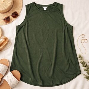 Athleta Sleeveless Tank Olive Green Size 2X — NWOT